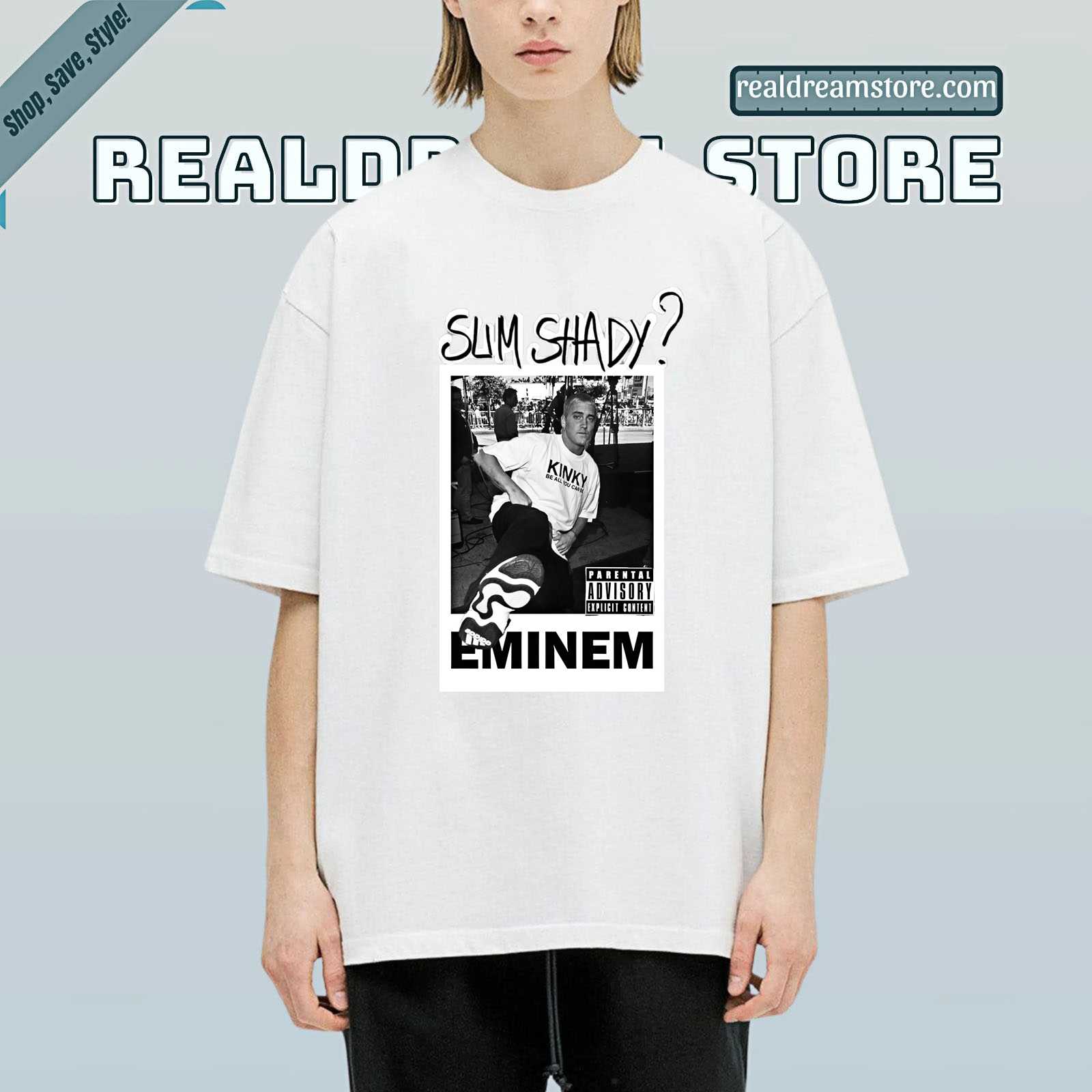 Vintage Rapper Slim Shady Tshirt - 90s Style Music Tee Vintage Rapper Slim Shady Tshirt - 90s Style Music Tee
